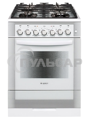 Плита комбинированная Gefest ПГЭ 6502-02 0042 белый, конфорок 4 газовых, духовка 55 л, 60 см x 85 см x 60 см