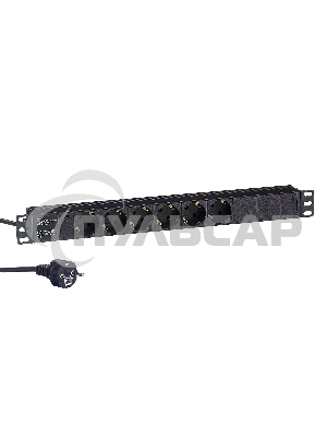 Блок розеток горизонтальный ExeGate ServerPro PDU-19H602 Al-6S-EU2, 19