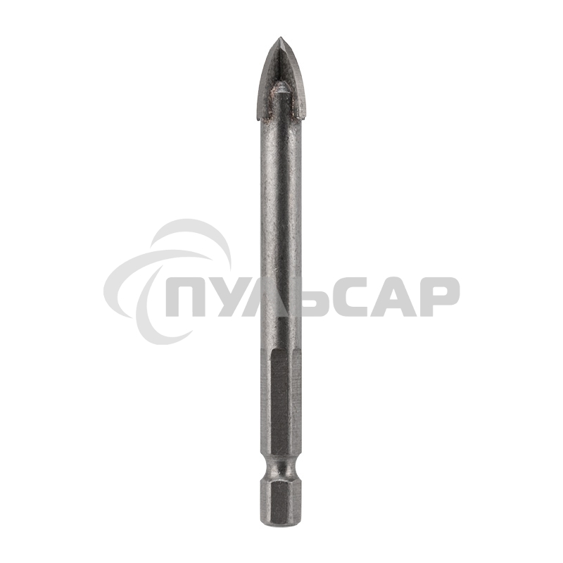 Сверло по стеклу и керамике 10 мм 4 грани шестигранный хвостовик Kranz