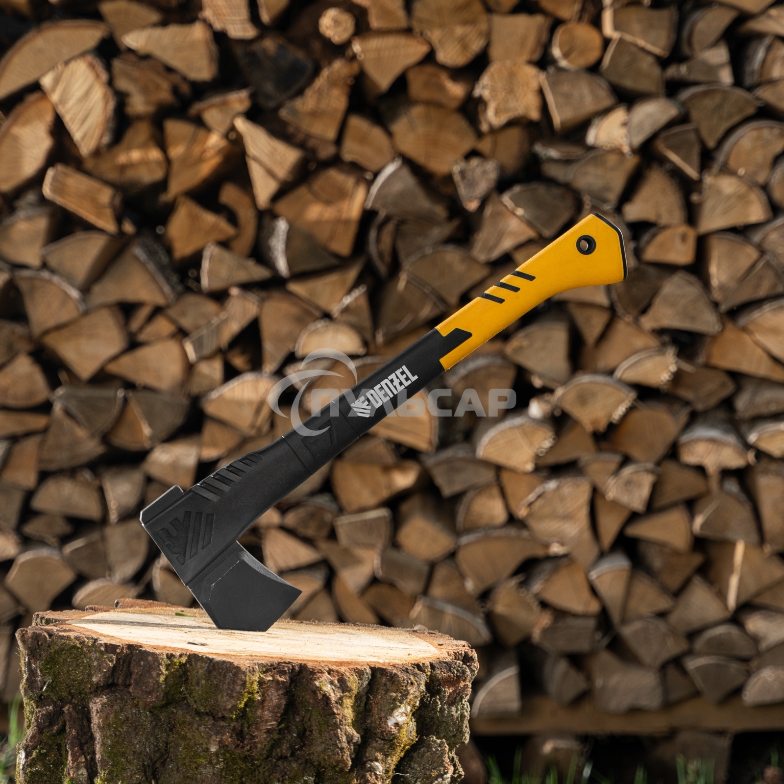 Колун Denzel F7, 1400 гр, двухкомпонентная рукоятка, 500 мм