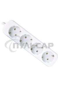 Удлинитель Defender E450 белый 5.0 м, 4 розетки 