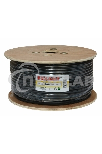 Кабель коаксиальный Rexant RG-213, 50 Ом, Cu/Cu, 96%, бухта 100 м, черный