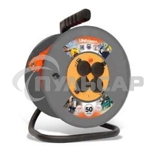Удлинитель на катушке 4х50м с заземл. 16А IP44 ВЕМ-250 термо ПВС 3х2.5 UNIVersal 9634209