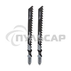 Пилка для электролобзика по дереву KRANZ T111D 100 мм 6 зубьев на дюйм 6-60 мм (2 шт./уп.) 