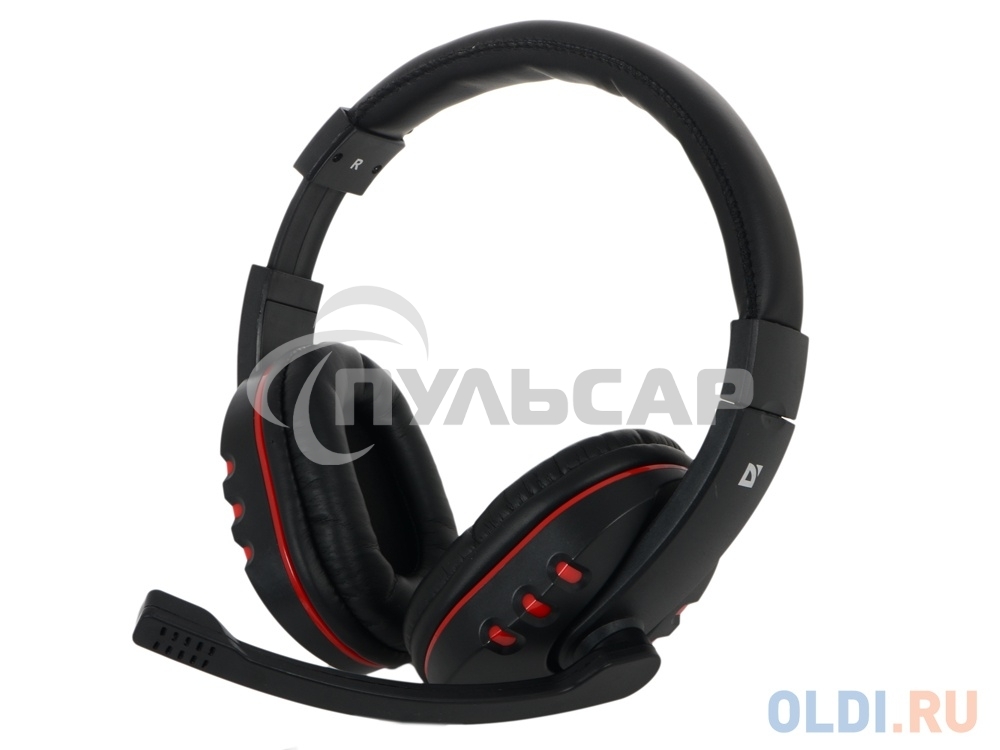 Наушники Defender Warhead G-160 черный, кабель 2,5 м
