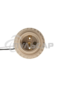 Патрон E27 с проводом 20 см белый Rexant