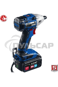 Гайковерт ЗУБР 20В бесщеточный, 2 АКБ (4А·ч), в кейсе, Профессионал. GB-250-42