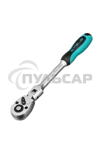 Ключ трещотка 1/4, 72 зуба, с быстрым сбросом. шарнирная СrV Stels