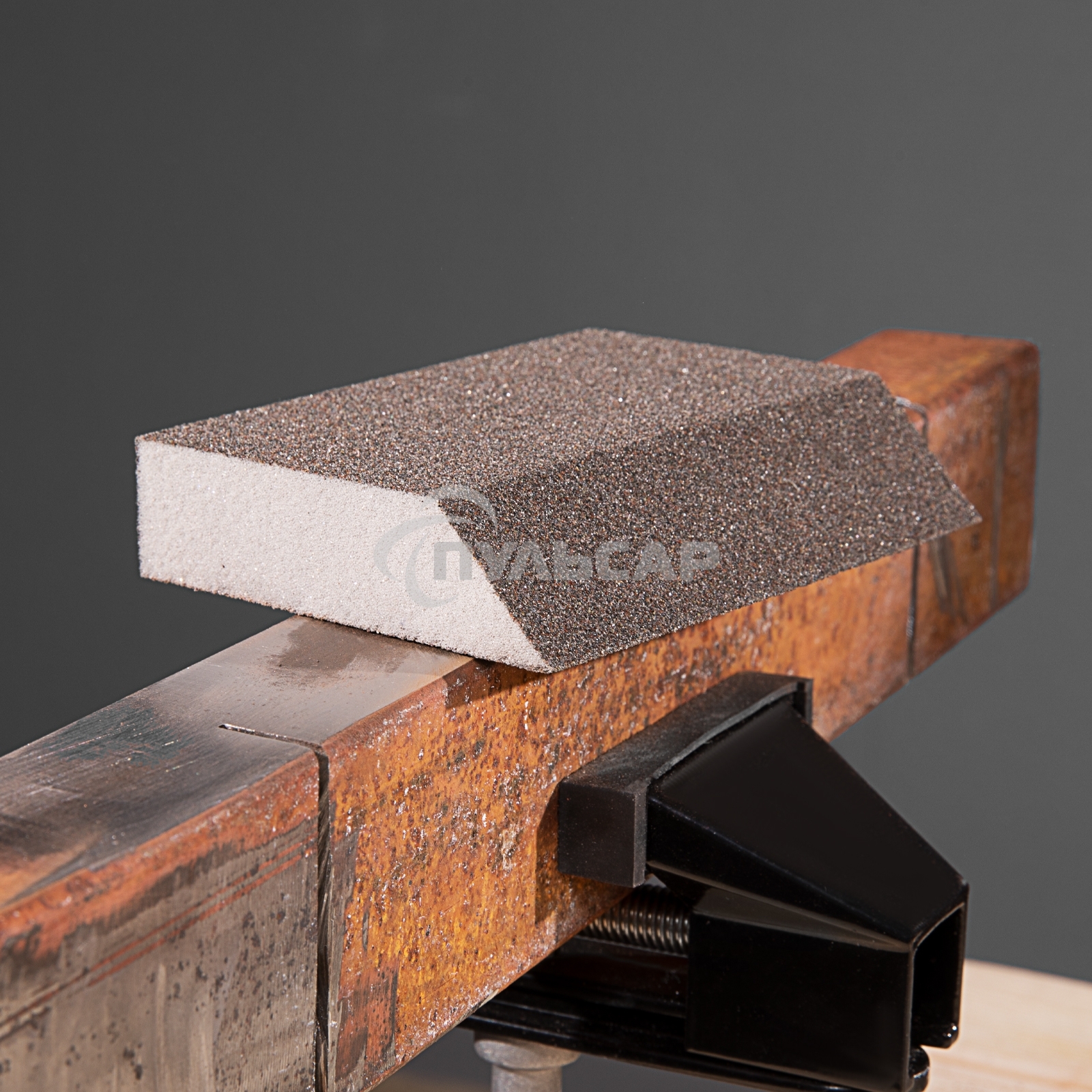 Губка для шлифования Matrix, 120 х 90 х 25 мм, трапеция, мягкая, P 60