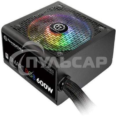 Блок питания Thermaltake Smart RGb (PS-SPR-0600NHSAWE-1), 600Вт, 80 PLUS, 120мм, черный