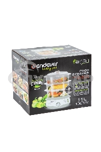 Пароварка Endever Vita-170, белый/серый, мощность 1000 Вт, объем 11 л