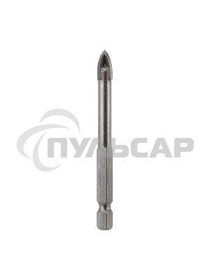 Сверло по стеклу и керамике 8 мм 4 грани шестигранный хвостовик Kranz