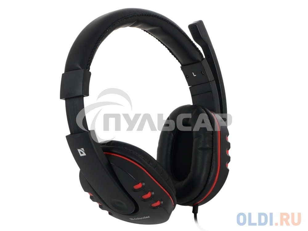 Наушники Defender Warhead G-160 черный, кабель 2,5 м