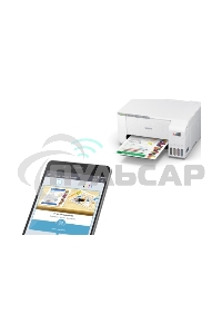 МФУ струйное Epson L3256 (C11CJ67407/C11CJ67414/C11CJ67421/C11CJ67519/C11CJ67504/C11CJ67524/C11CJ67516), A4 цветное, печ. до 10 стр/мин. (ч/б) до 5 стр/мин. (цвет), 1440 x 5760 dpi (печать) 1200x2400dpi (скан.), USB, Wi-Fi