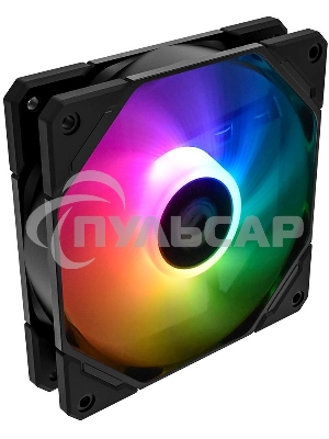 Вентилятор для корпуса ID-Cooling TF-12025-ARGB черный, 120 мм, 1500 об/мин, 30.5 дБ, 4 pin