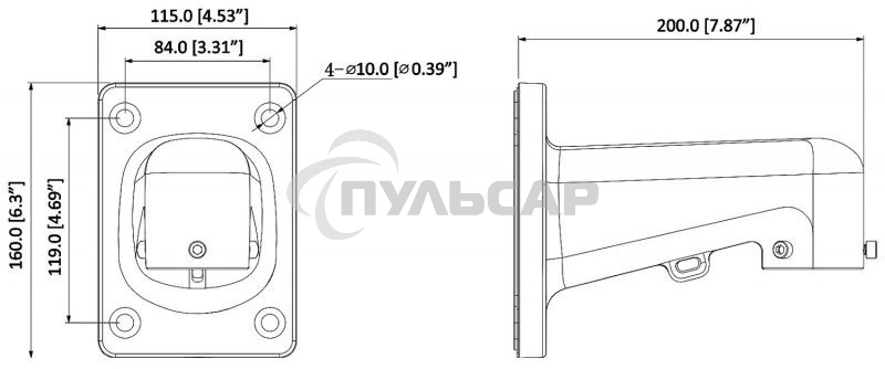 Кронштейн Dahua DH-PFB305W