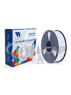 Филамент NVPRINT PLA High Speed White для 3D печати диаметр 1.75мм  длина 330 метров  масса 1 кг