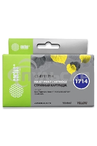 Картридж струйный Cactus CS-EPT1714 17XL желтый (10 мл) для Epson Expression Home XP-33/103/203/207/303/306/403/406