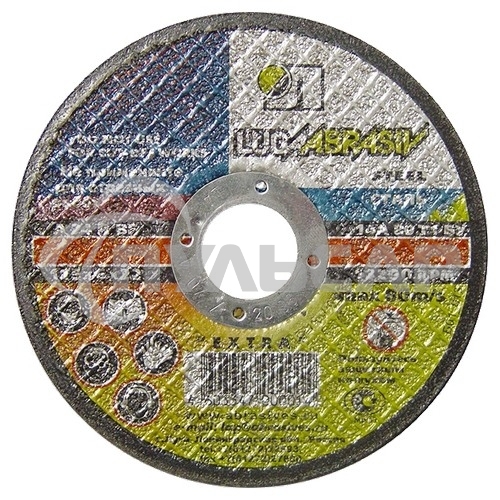 Круг шлифовальный по металлу, 125 х 6,0 х 22,2 мм, (Луга) Россия