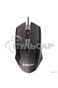 Мышь проводная ExeGate Professional Standard SH-9025 черный, 1000 dpi, USB, кнопки - 3