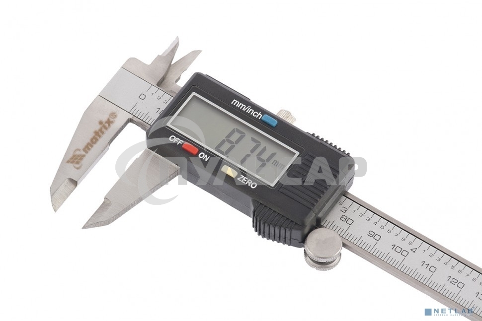 Штангенциркуль Matrix 150 мм электронный погрешность 0.02 мм<100мм,0.03мм 100–200мм
