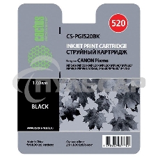 Картридж струйный Cactus CS-PGI520BK черный (16 мл) для Canon Pixma MP540/MP550/MP620/MP630/MP640/MP660/MP980/MP990/MX860/iP3600/iP4600/iP4700