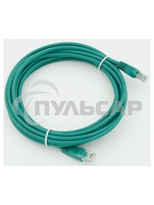 Патч-корд molded 5E Copper 5m зеленый
