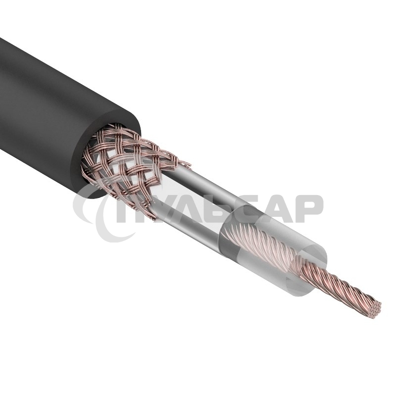 Кабель RG-58 A/U, (64%), 50 Ом, 100м., черный 01-2003 Rexant