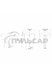 Выключатель клавишный Rexant круглый 12V 16А (3с) ON-OFF черный с зеленой подсветкой