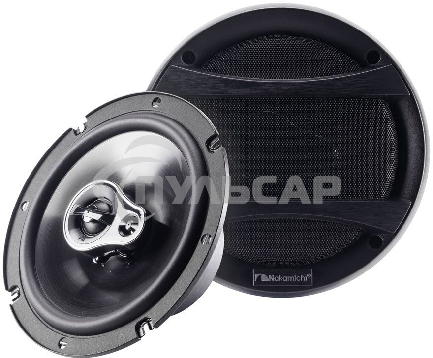 Колонки автомобильные Nakamichi NSE-1658 360Вт 4Ом 16см (6.5дюйм) (ком.:2кол.) коаксиальные трехполосные