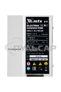 Конвектор MTX КМ-2000.2 белый, 2000 Вт, 25 м2, термостат