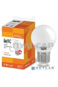 Лампа cветодиодная Iek LLE-G45-9-230-30-E27 ECO G45 шар 9Вт 230В 3000К E27