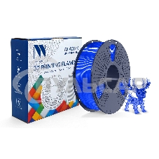 Филамент NVPRINT PLA+ Trasparent Blue для 3D печати диаметр 1.75мм длина 330 метров масса 1 кг Филамент NVPRINT PLA+ Trasparent Blue для 3D печати диаметр 1.75мм длина 330 метров масса 1 кг