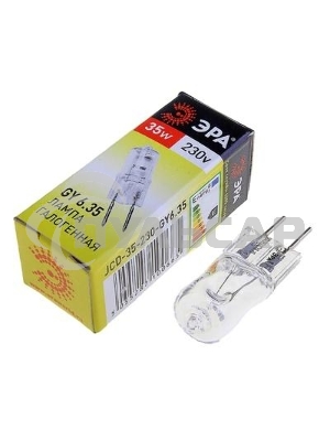 Лампа галогенная ЭРА GY6.35-JCD-35W-230V(100/1000/35000)