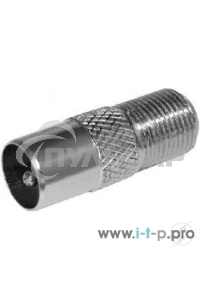 Переход гнездо F-штекер TV PROCONNECT