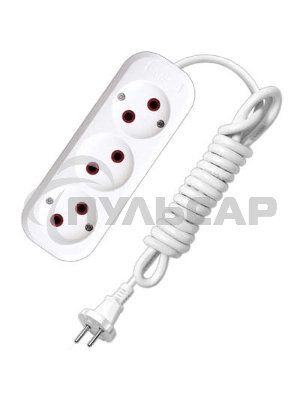 Удлинитель 3х5м без заземл. 6А IP20 У6-639М ПВС 2х0.75 UNIVersal 639М-05