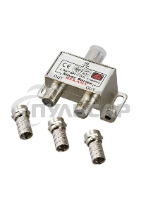 Делитель ТВ х 2 + 3шт. F 