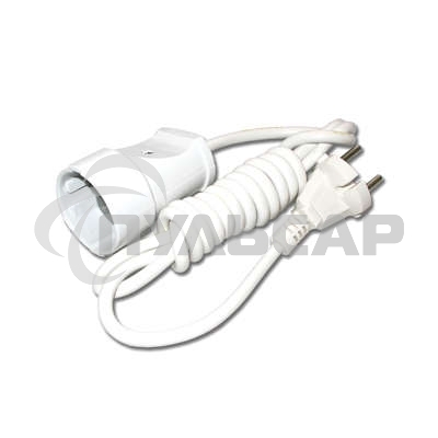 Удлинитель 1х3м без заземл. 6А IP44 УШ-6 ПВС 2х0.75 UNIVersal 5568946