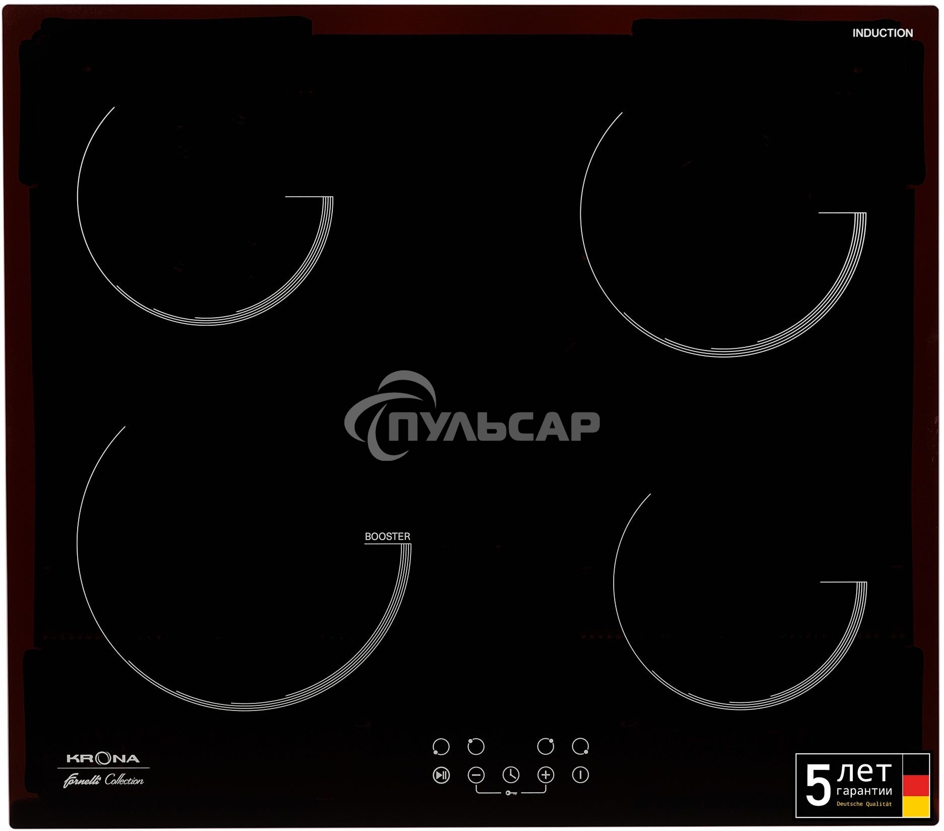 Индукционная варочная панель Krona VENTO 60 BL