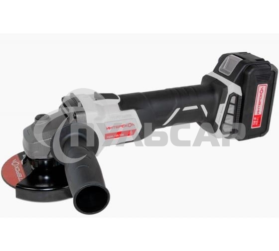 Аккумуляторная угловая шлифмашина ИНТЕРСКОЛ УШМ-125/18В Li-ion АПИ [578.4.1.70] кейс, 1 аккум. 4А·ч, ЗУ