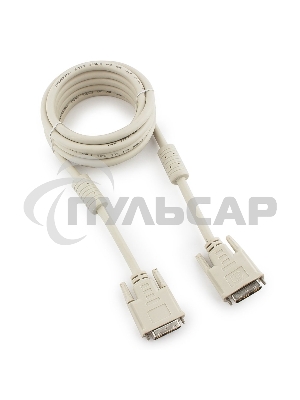 Кабель DVI-D single link Gembird, 3м, 19M/19M экран, феррит.кольца, пакет CC-DVI-10