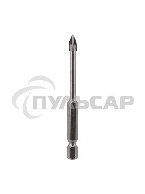 Сверло по стеклу и керамике 5 мм 4 грани шестигранный хвостовик Kranz