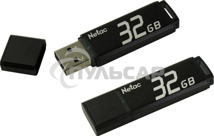Флешка USB Netac U351 32 Gb <NT03U351N-032G-20BK>, USB 2.0