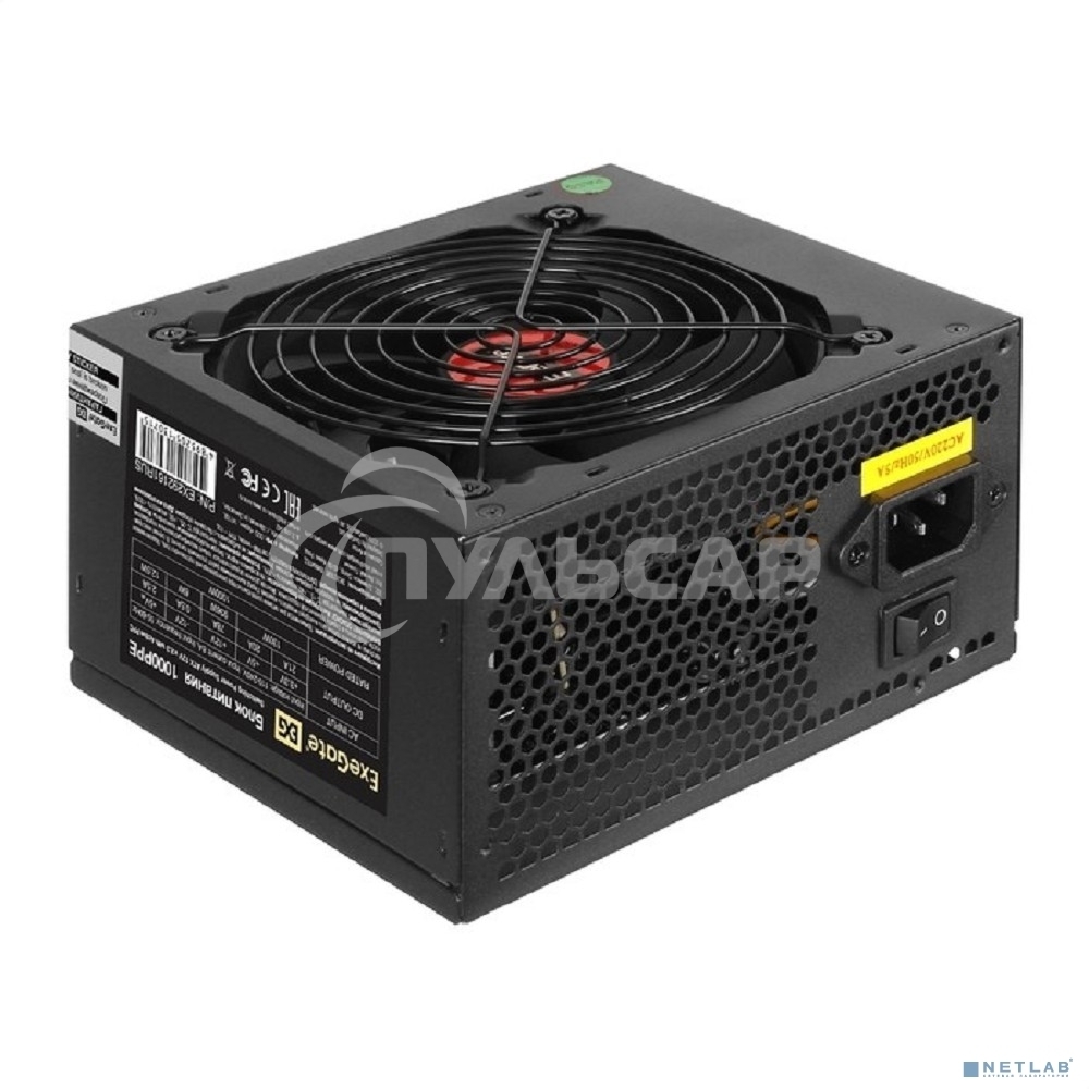 Блок питания ExeGate 1000PPE (EX292161RUS), 1000Вт, 120мм, черный