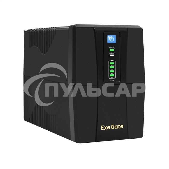 Источник бесперебойного питания ExeGate EP276528RUS Power Back BNB-650 650VA, черный, 2 евророзетки