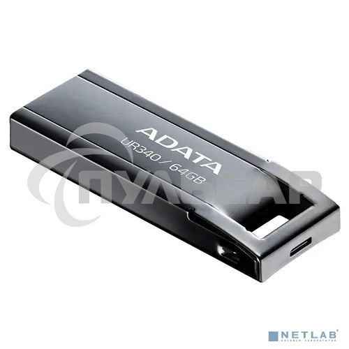 Флешка USB ADATA UR340 (AROY-UR340-64 GbK), 64 Gb, USB 3.2, R/W 100/30, черный