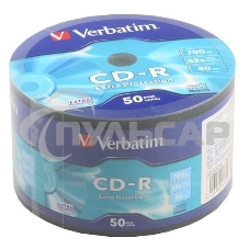 Диск CD-R Verbatim 700 Mb, 52x, Shrink (50), DataLife (50/600)