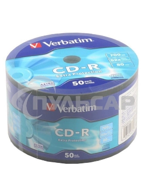Диск CD-R Verbatim 700 Mb, 52x, Shrink (50), DataLife (50/600)