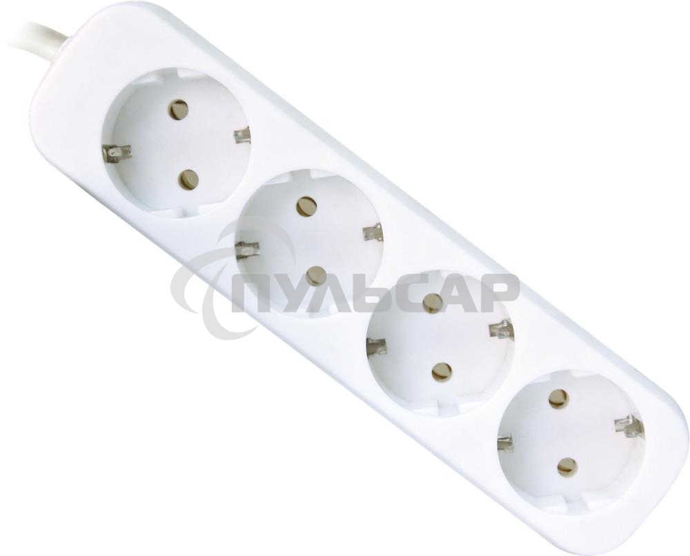 Удлинитель Defender E418 белый 1.8 м, 4 розетки 
