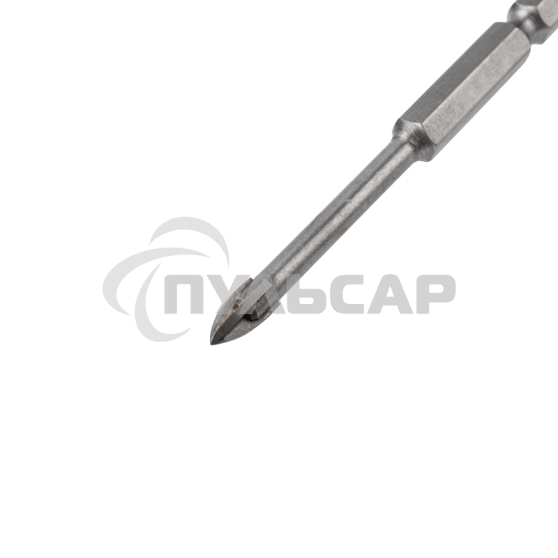 Сверло по стеклу и керамике 5 мм 4 грани шестигранный хвостовик Kranz